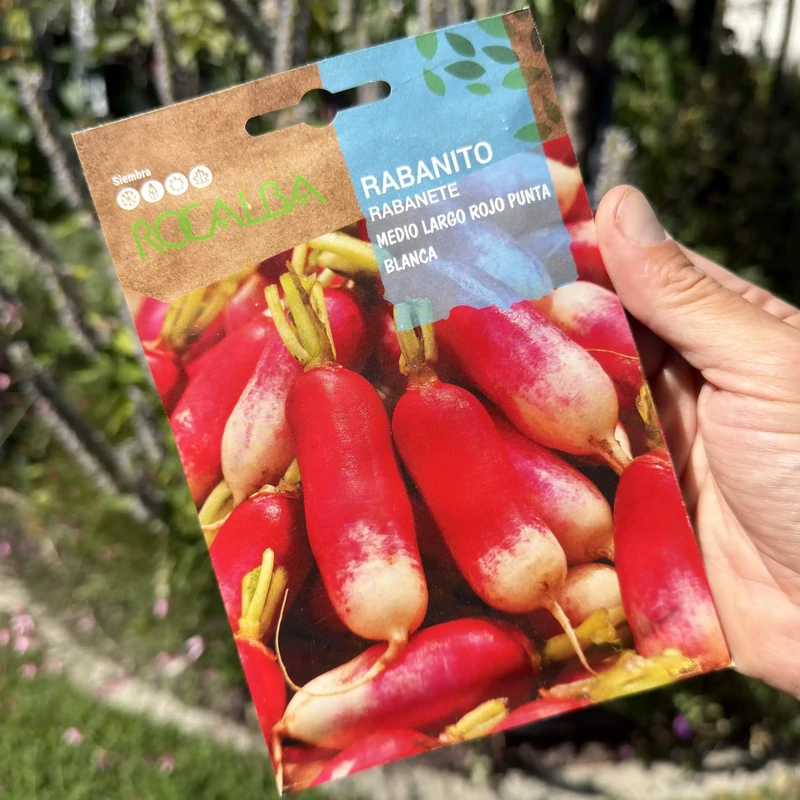Rocalba - Retek Medio Largo Rojo Punta Blanca 10g